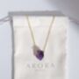 Amethyst Raw Crystal Chunk Necklace, thumbnail 1 of 4