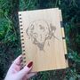 Personalised Labrador Silhouette Engraved Notebook, thumbnail 3 of 3