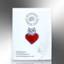 I Hate You The Least Cartoon White Cat Heart Enamel Pin, thumbnail 4 of 8