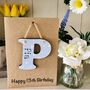 Personalised 13th Birthday Letter Wooden Keepsake Card, thumbnail 2 of 6