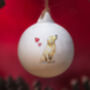 Golden Retriever Ceramic Round Bauble, thumbnail 1 of 5