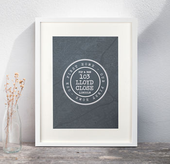 Our Home Personalised Map Print, 3 of 10