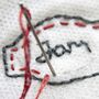 Afternoon Tea Linen Napkin Embroidery Set Kit Gift, thumbnail 2 of 8