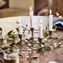 Luna Brass Candle Centrepiece, thumbnail 5 of 6
