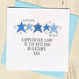 Personalised Best Dad Or Daddy In… Father's Day Card, thumbnail 2 of 2