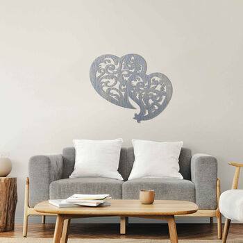Contemporary Wooden Hearts: Love Inspired Wall Art, 5 of 12