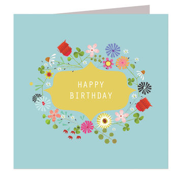 Floral Happy Birthday Card, 2 of 5