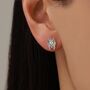 Sterling Silver Egyptian Pharaoh Stud Earrings, thumbnail 7 of 12