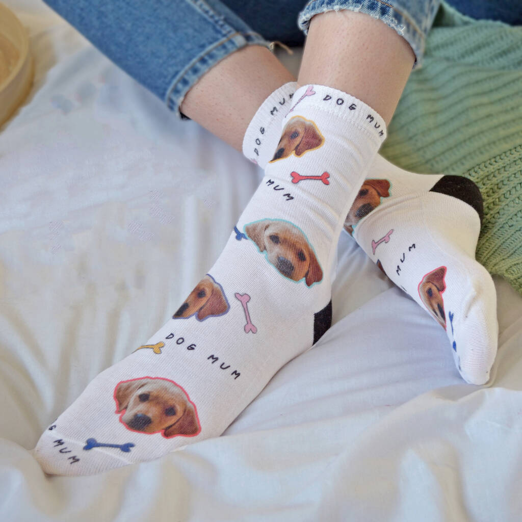 Dog Parent Personalised Photo Socks, 1 of 2
