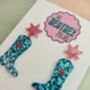 Glitter Cowboy Boot Earrings / Festival Fashion Dangles / Country Western Statement Jewellery / Line Dancing Earrings, thumbnail 8 of 12