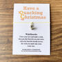 Wish Bracelet With A Duck Charm. Have A Quacking Christmas, thumbnail 3 of 7