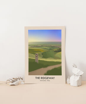 The Ridgeway National Trail Travel Poster Art Print, 3 of 8