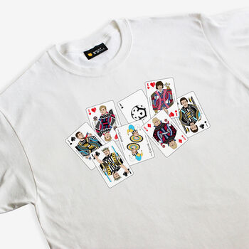 Newcastle Scattered Playing Cards T Shirt, 4 of 4