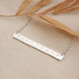 Personalised Silver Bar Necklace, thumbnail 1 of 9