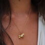 Little Pony Necklace In Plated Rhodium Or Plated Gold, thumbnail 2 of 5