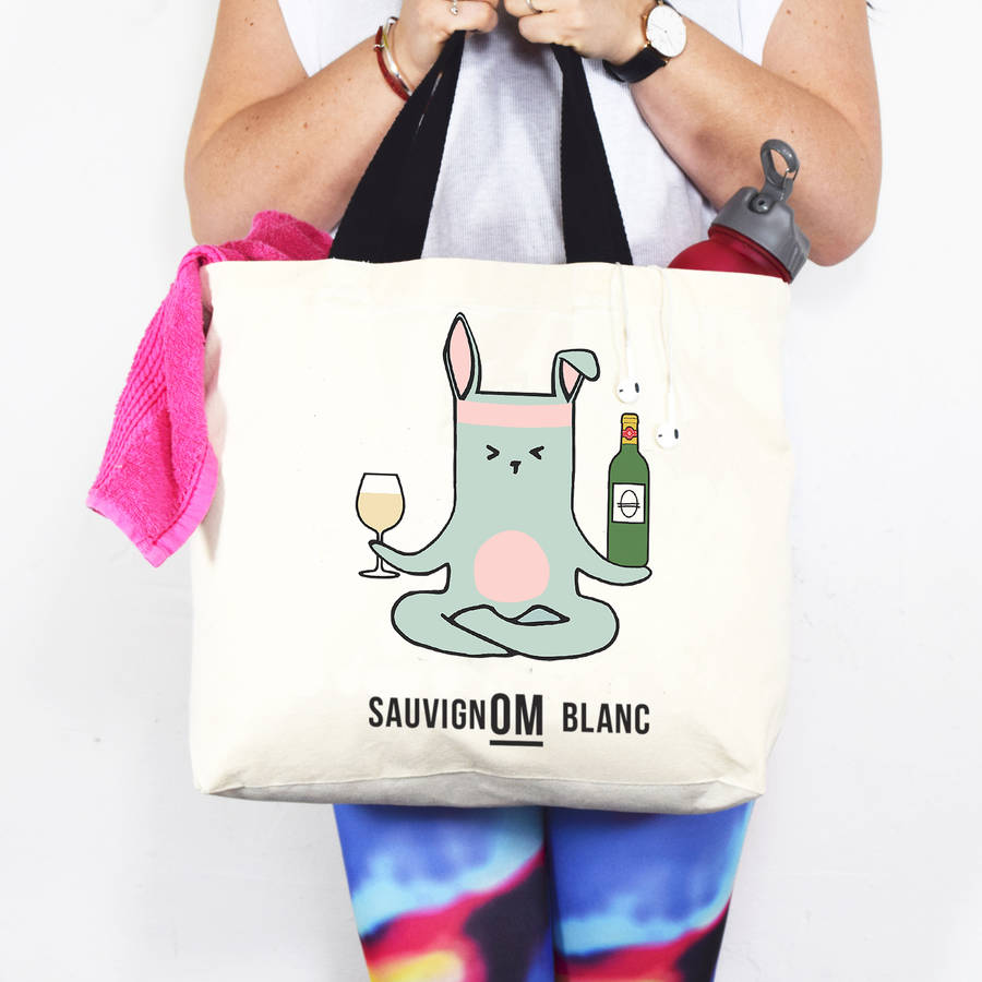 Funny Wine Yoga Bag By Of Life & Lemons