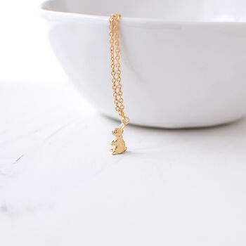 Tiny Rabbit Charm Necklace, 4 of 6