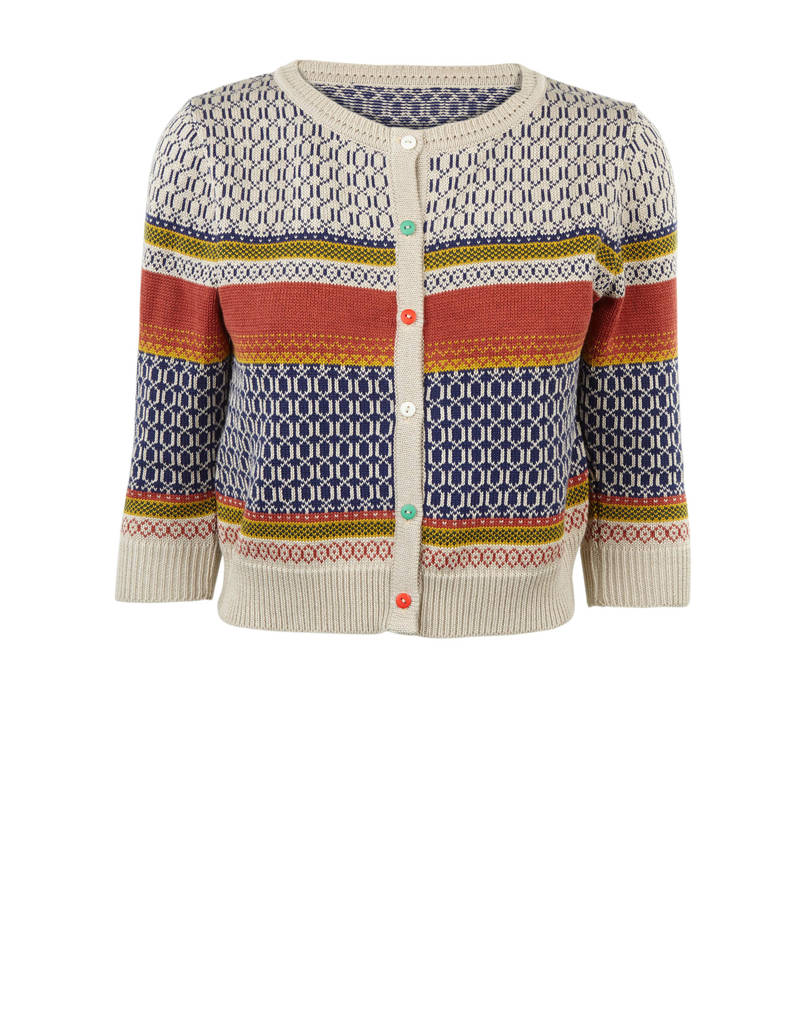 geometric cardigan by palava