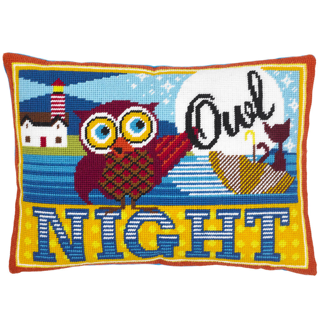 Night Owl Needlepoint Kit, 1 of 6