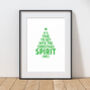 Personalised Get Into The Christmas Spirit Print, thumbnail 4 of 10