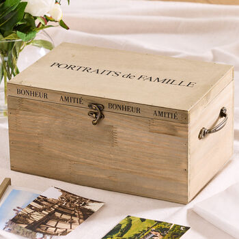 Personalised Wooden Memory Photo Box, 2 of 12