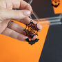 Halloween Web And Bat Earrings, thumbnail 2 of 9
