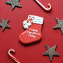 Hand Iced Personalised Christmas Stocking, thumbnail 3 of 3