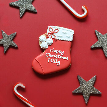 Hand Iced Personalised Christmas Stocking, 3 of 3