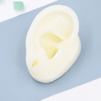 Extra Tiny Lightning Bolt Barbell Earrings In Sterling Silver, 8 of 12