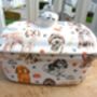 Lidded Butterdish In Cockerpoo Design, thumbnail 10 of 12