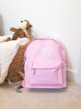Personalised Initial Name Backpack For Kids, 2 of 5