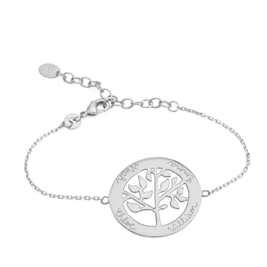 Grandma's Personalised Tree Of Life Bracelet By Merci Maman ...