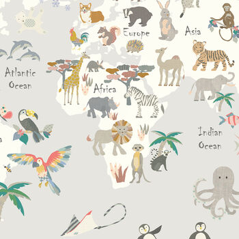 Animal World Map Print, 6 of 9