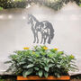 Metal Horse And Foal Wall Art For Equestrian Decor Gift, thumbnail 7 of 10