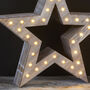 Natural Wooden LED Star Light Two Sizes, thumbnail 2 of 2