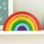 Personalised Wooden Rainbow Stacking Toy, thumbnail 5 of 7