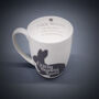 Crazy Bunny Lady Bone China Mug Free Personalisation, thumbnail 1 of 4