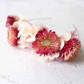 Flower Headband Of Dried Flowers, 3 of 5