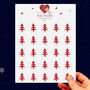 Red Butterfly Christmas Tree Butterflies Card, thumbnail 2 of 10