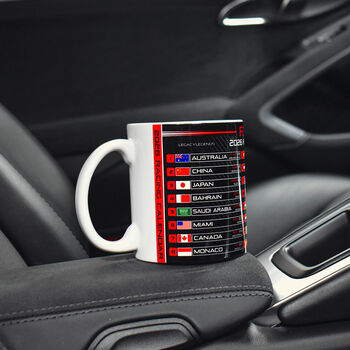 Formula 2026 Racing Calendar Mug Red Edition, 9 of 9
