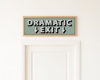 Dramatic Exit Framed Hallway Print, 4 of 10