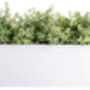 White Zinc Metal Balcony Planter With Flower Pot Holder, thumbnail 3 of 4