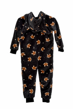 Children's Onesie Grey Fox Print Unisex Kids, 4 of 5