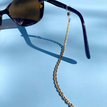 Gold Plated Mariner Link Sunglasses Chain, 3 of 6