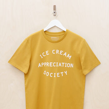 'Ice Cream Appreciation Society' Yellow T Shirt, 2 of 4