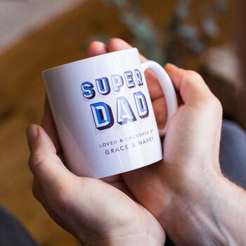 Super Dad Personalised Fathers Day Mug, 3 of 4