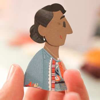 Unframed Personalised Miniature Paper Cut Portrait, 2 of 5