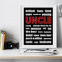 Personalised Uncle Word Print, thumbnail 2 of 3