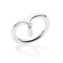 Sterling Silver Designer Mini Drop Ring, thumbnail 1 of 6