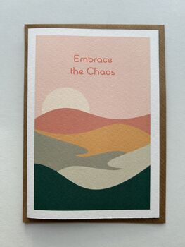 Embrace The Chaos Positivity Card, 4 of 4